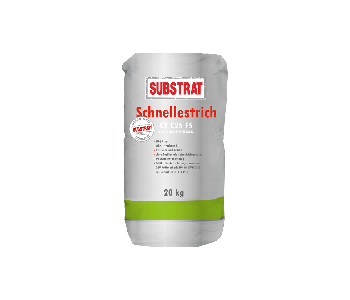 Substrat Schnellestrich Zement
