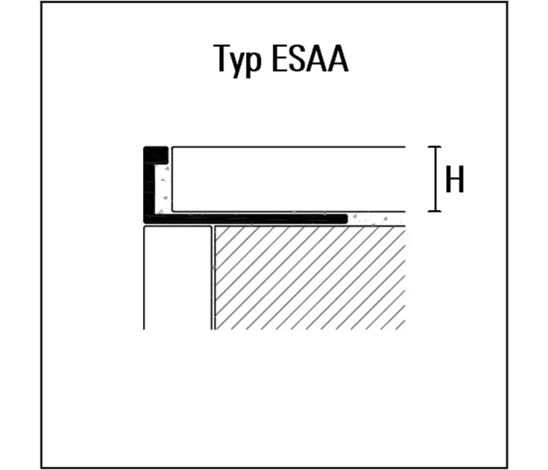 Typ ESAA - Alu silber eloxiert
