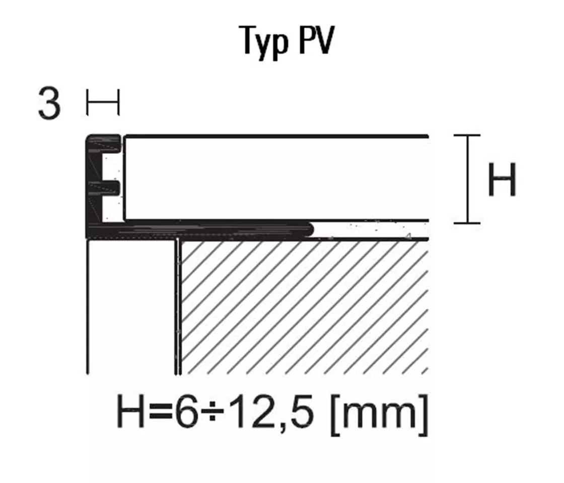 Typ PV - PVC weiss
