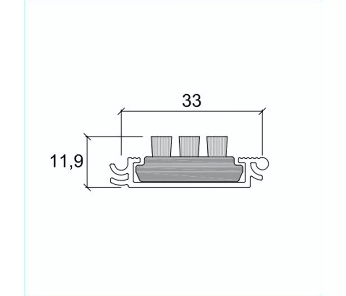 PROMAT Alu / B&#252;rste 270cm